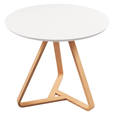 Modern Round Table: Choice of 2 Colors 3D model image 1 
