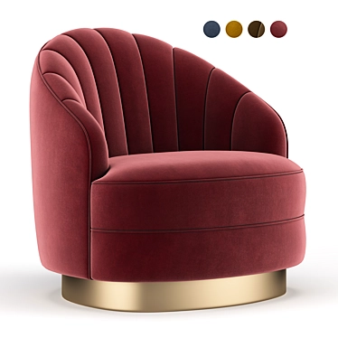 Elegant Hadley Chair 3D model image 1 