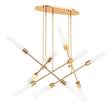 Sleek 5-Arm Lancey Pendant 3D model image 1 