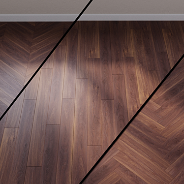 Classic Tuscan Oak Laminate: 3 Layout Styles 3D model image 1 