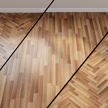 Elegant Oak Laminate: Kronospan Kronofix 3D model image 1 