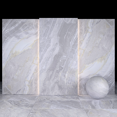 Elegant White Stone Slabs 3D model image 1 