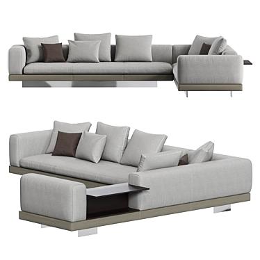 Title: Elegant Minotti CONNERY Sofa Set 3D model image 1 