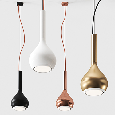 Modern Lys 434L Pendant Lamp 3D model image 1 