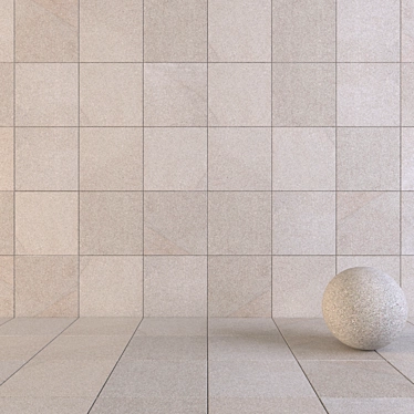 Flaviker River Ecru 60x60: Premium Wall and Floor Tiles 3D model image 1 
