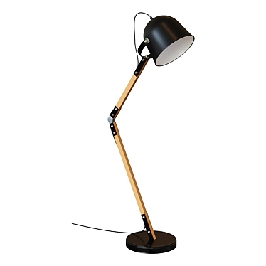 Regal Black Floor Lamp 3D model image 1 