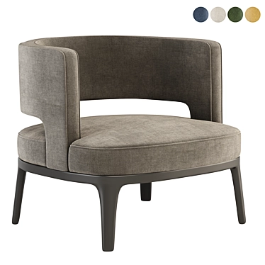 Versatile Astrid Flexform Armchair 3D model image 1 