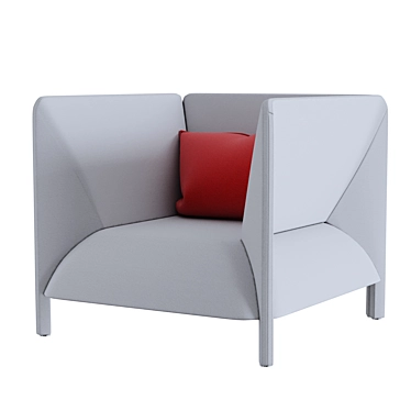 Minimalist Italian Design: Mitilo Armchair 3D model image 1 