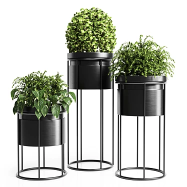 Indoor Plant Stand - Modern Design 3D model image 1 