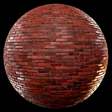 Brick Design PBR Texture 3D model image 1 