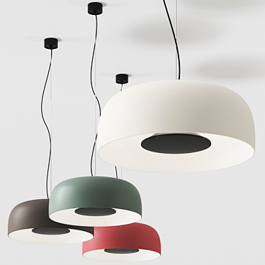 Marset Djembé Pendant Lamp: Contemporary Lighting from Spain 3D model image 1 