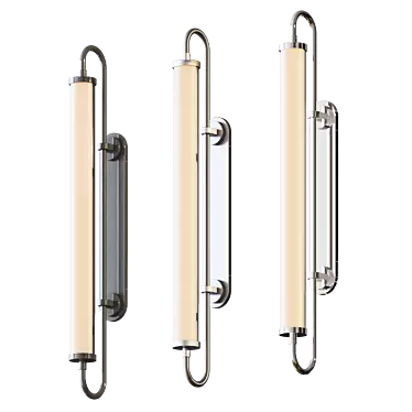 Bauhaus Revived Wall Light: Stylish and Versatile 3D model image 1 