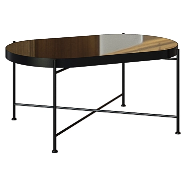 Modern Black Marsh Side Table 3D model image 1 
