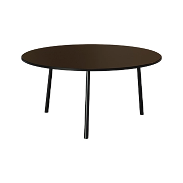 Modern Black Ulrich Coffee Table 3D model image 1 