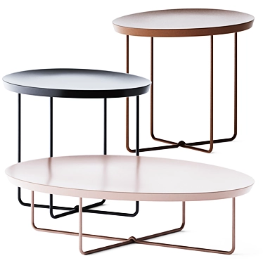 Amarcord Coffee Tables: Modern Elegance 3D model image 1 