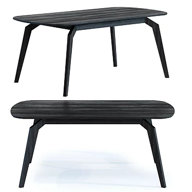 Elegant Milano Dining Table 3D model image 1 