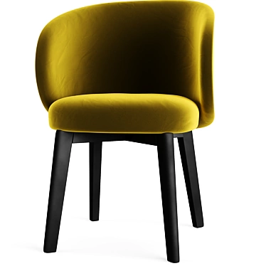 Connubia Tuka CB2117: Sleek and Stylish Chair 3D model image 1 