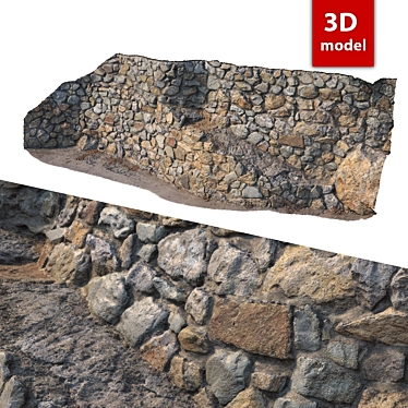 Precise 3D Stone Model 3D model image 1 