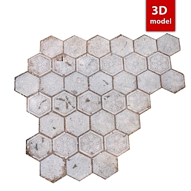 High-Quality 8K Paving Stone 3D model image 1 