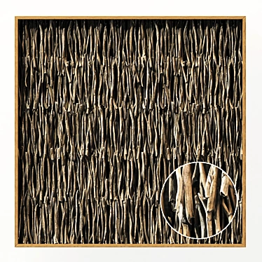 Sang Driftwood Decor: Unique Construction Art 3D model image 1 