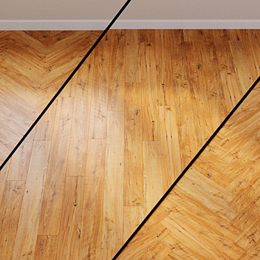 Title: Restored Chestnut Laminate - Quick-Step Eligna Wide 3D model image 1 