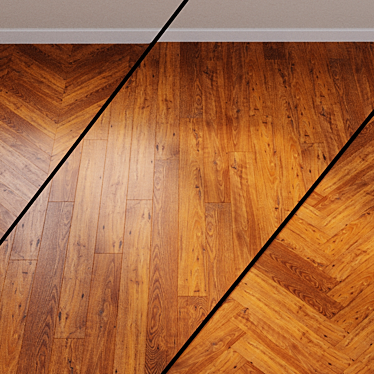 Restored Chestnut Laminate: Elegant & Wide 3D model image 1 