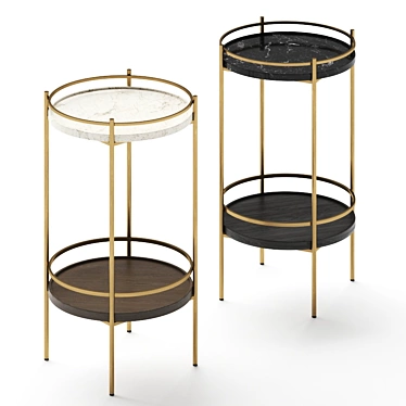 Sleek Raine Side Table - Elegant and Functional 3D model image 1 