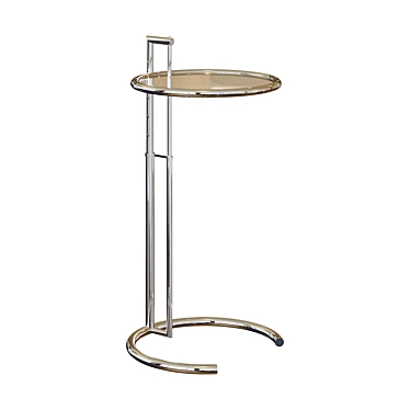 Modern Napoli Coffee Table | Metal & Glass | Transparent 3D model image 1 