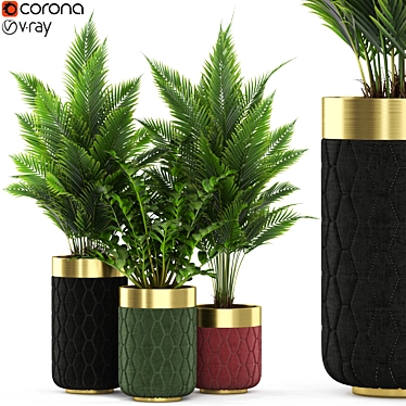 Evergreen Plant Set - 453 3D model image 1 