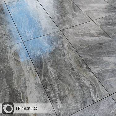 Milano Gray Marble Floor Tiles 3D model image 1 