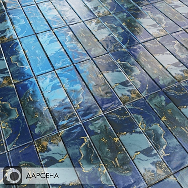 Milano Darsena Blue Ceramic Tiles 3D model image 1 