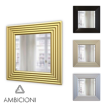 Elegante Mirror Collection 3D model image 1 