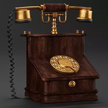 Vintage Retro Cellphone 3D model image 1 