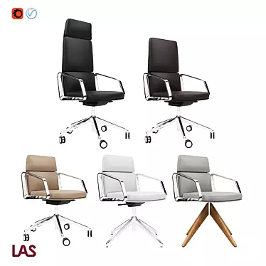 Executive Lead Series Armchair 3D model image 1 