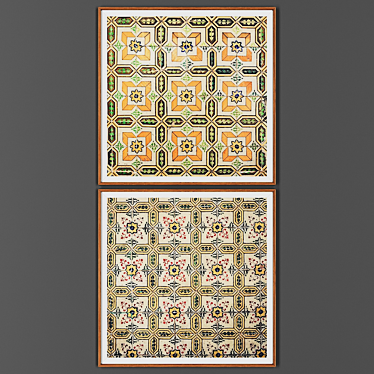Wooden Frame Duo: Picture Collection 3D model image 1 