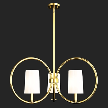 Elegant Meridian Chandelier 3D model image 1 