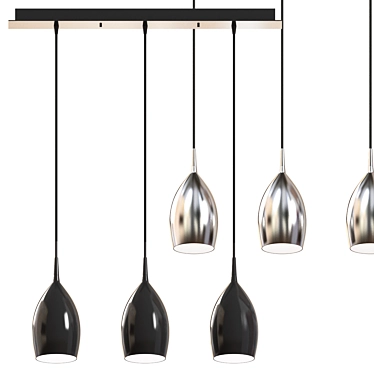 Modern Pendant Lamp: Lussole Collina 3D model image 1 