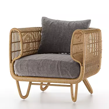 Cozy Nest Lounge Chair 3D model image 1 