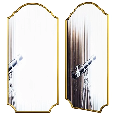 Modern Capelle Mirror: Stylish Ballard Designs 3D model image 1 