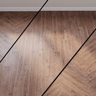 Rustic Vogue Oak Laminate - Quick and Easy! 3D model image 1 