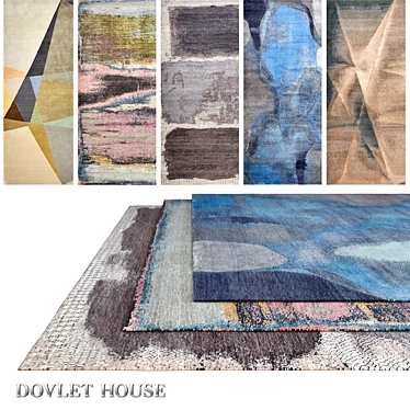 Luxury Carpets Set: DOVLET HOUSE (5 pieces) 3D model image 1 