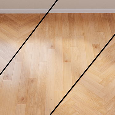 Sand Oak Parquet Board: Quick Step Castello CAS1473 3D model image 1 