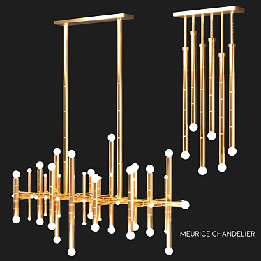 Elegant Meurice Chandelier: Timeless Beauty 3D model image 1 