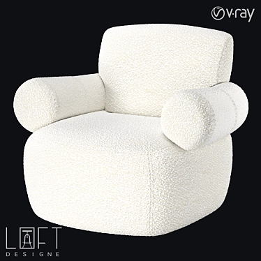 LoftDesigne 36559 Armchair: Stylish and Comfortable 3D model image 1 