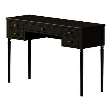 Elegant "Blues" Vanity Table 3D model image 1 