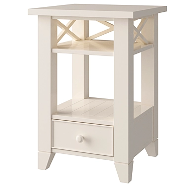 La Mer Scandinavian Bedside Table 3D model image 1 