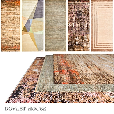 Luxury Carpets Set: DOVLET HOUSE 5pcs (part 620) 3D model image 1 