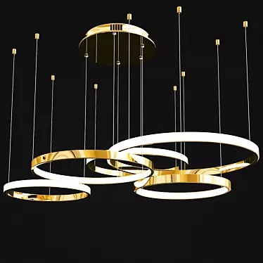 Ethereal Halo Chandelier 3D model image 1 