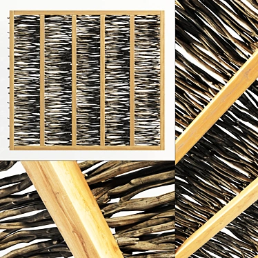 Driftwood Branch Ceiling - Natural Wooden Decor 3D model image 1 