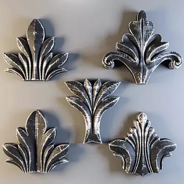 Elegant Trim Ornament: 8K Upgrade 3D model image 1 